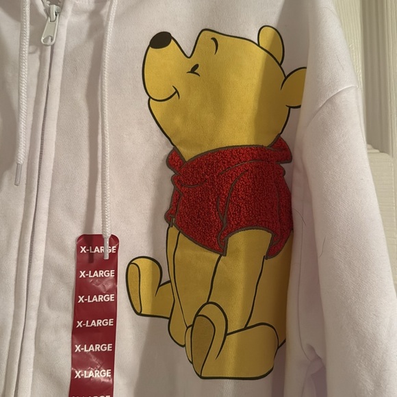 NWT Disney Winnie the Pooh zip up sweatshirt size XL - Picture 3 of 6